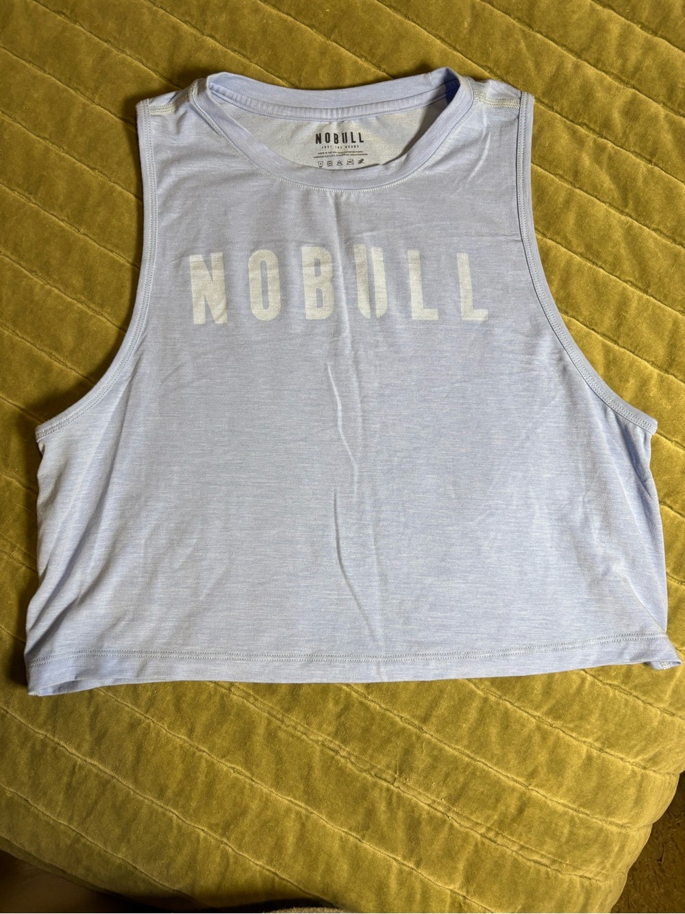 NOBULL Light Blue Cropped Tank Top